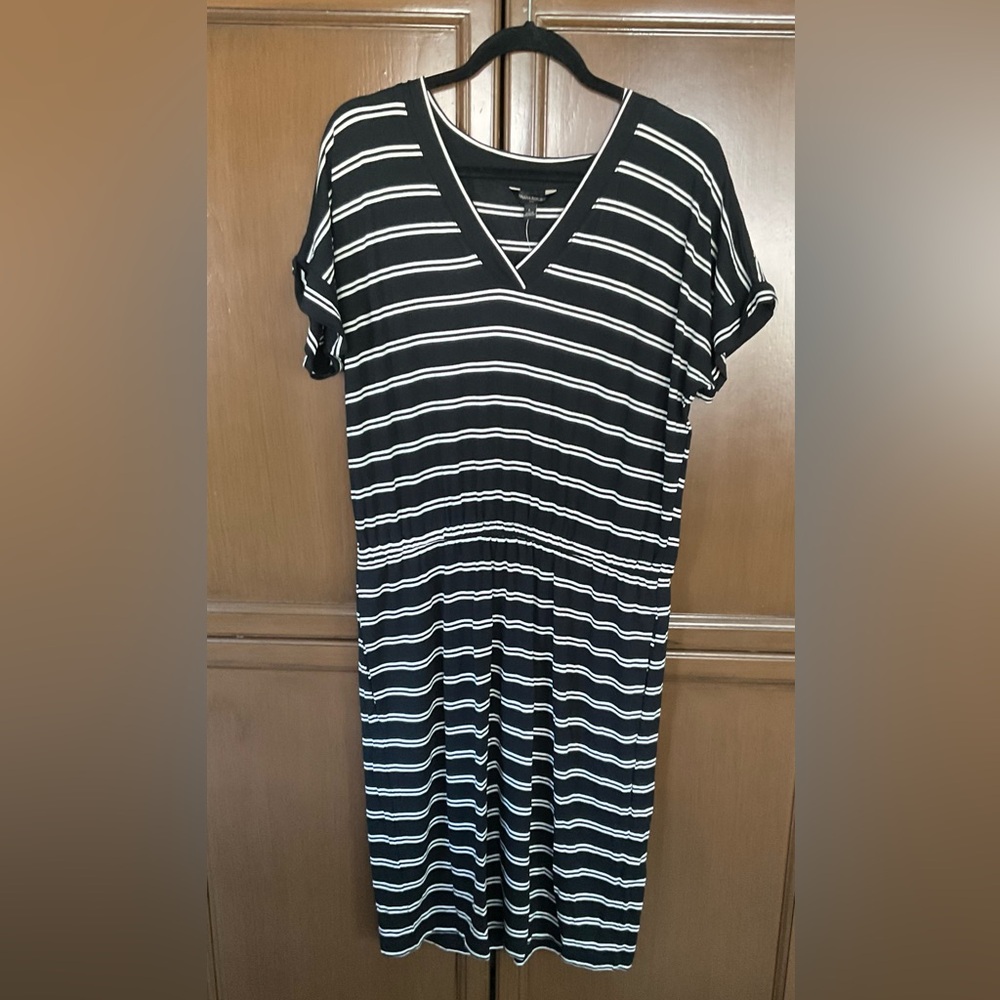 Women’s Banana Republic striped Midi dress XL NWT